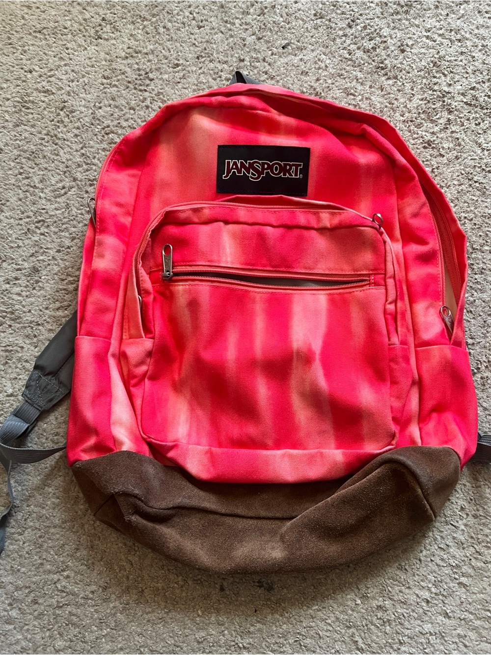 JanSport Pink Tie-Dye Backpack